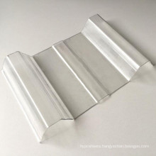 Transparent polycarbonate corrugated wave plastic roofing sheet